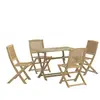 vidaXL Ensemble à manger de jardin 5 pcs Bois d'acacia solide