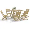 vidaXL Ensemble à manger de jardin 7 pcs Bois d'acacia solide