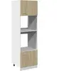 vidaXL Armoire à micro-ondes Chêne sonoma 60x57x207 cm Aggloméré