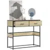 Table console chêne sonoma 90x35x80 cm bois d'ingénierie vidaXL