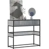 Vidaxl - Table console sonoma gris 90x35x80 cm bois d'ingénierie