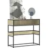 vidaXL Table console chêne sonoma 90x35x80 cm bois d'ingénierie