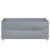 vidaXL Jardinière gris 100x100 cm bois de pin massif