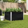 vidaXL Jardinière noir 100x100 cm bois massif de pin
