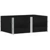 vidaXL Jardinière noir 150x100 cm bois massif de pin