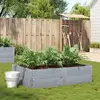 vidaXL Jardinière gris 150x100 cm bois de pin massif