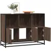 Vidaxl buffet chêne marron 100x35x76 cm bois d'ingénierie