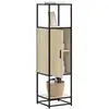 vidaXL Buffet haut chêne sonoma 35,5x35x139 cm bois d'ingénierie métal