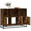 Vidaxl buffet chêne fumé 100x35x76 cm bois d'ingénierie
