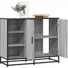 vidaXL Buffet sonoma gris 92x35x76 cm bois d'ingénierie