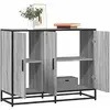 vidaXL Vidaxl Buffet Sonoma Gris 94x35x76 Cm Bois D'ingénierie