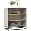 Buffet Chêne Sonoma 68x35x76 Cm Bois D'Ingénierie Et Métal - Vidaxl