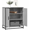 Vidaxl - Buffet sonoma gris 68x35x76 cm bois d'ingénierie et métal