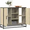 vidaXL Buffet chêne sonoma 92x35x76 cm bois d'ingénierie