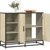 vidaXL Buffet chêne sonoma 92x35x76 cm bois d'ingénierie