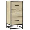 vidaXL Buffet chêne sonoma 35,5x35x76 cm bois d'ingénierie et métal