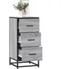 vidaXL Buffet sonoma gris 35,5x35x76 cm bois d'ingénierie et métal