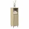 vidaXL Vidaxl Armoire Salle De Bain Chêne Sonoma 30x30x100 Cm