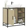 Vidaxl Armoire Lavabo De Salle De Bain Chêne Sonoma Bois D'ingénierie