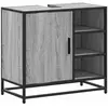 Vidaxl - Armoire De Lavabo De Salle De Bain Sonoma Gris 65x33x60 Cm