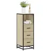 vidaXL Armoire de salle de bain chêne sonoma 35x37,5x100 cm