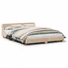 vidaXL Cadre de lit avec tête de lit 140x190 cm bois de pin massif