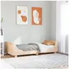 vidaXL Cadre de lit avec tête de lit 90x200 cm bois de pin massif