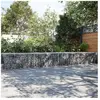 vidaXL Panier gabion avec couvercle 1100x100x50 cm fer galvanisé