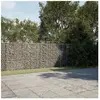 vidaXL Panier gabion avec couvercle 400x50x150 cm fer galvanisé
