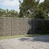 vidaXL Panier gabion avec couvercle 400x50x200 cm fer galvanisé