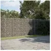vidaXL Panier gabion avec couvercle 500x50x200 cm fer galvanisé