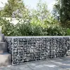 vidaXL Panier gabion avec couvercle 100x100x50 cm fer galvanisé