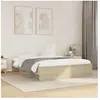 vidaXL Cadre de lit chêne sonoma 160x200 cm bois d'ingénierie