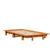 vidaXL Cadre de lit sans matelas cire marron 90x190 cm bois pin massif
