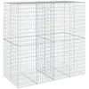 vidaXL Panier gabion avec couvercle 200x100x200 cm fer galvanisé