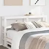 vidaXL Tête de lit avec étagères blanc 120 cm bois massif de pin