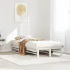 vidaXL Cadre de lit sans matelas blanc 75x190 cm bois de pin massif