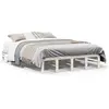 vidaXL Cadre de lit Blanc 120x190 cm Bois de pin massif
