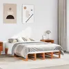 vidaXL Cadre de lit cire marron 120x190 cm bois de pin massif