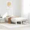 vidaXL Cadre de lit blanc 90x200 cm bois de pin massif