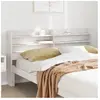 vidaXL Tête de lit avec étagères blanc 150 cm bois massif de pin