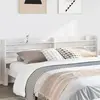 vidaXL Tête de lit avec étagères blanc 200 cm bois massif de pin