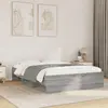 vidaXL Cadre de lit sonoma gris 120x190 cm bois d'ingénierie