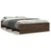 vidaXL Cadre de lit chêne marron 120x190 cm bois d'ingénierie