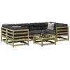 vidaXL Salon de jardin 7 pcs bois de pin imprégné