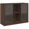 vidaXL Buffet chêne marron 102x37x75,5 cm bois d'ingénierie