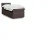 vidaXL Sommier à lattes de lit avec matelas Marron foncé 80x200 cm