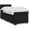 vidaXL Sommier à lattes de lit avec matelas noir simple velours