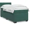 vidaXL Sommier à lattes de lit avec matelas Vert foncé 90x200 cm