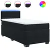 vidaXL Sommier à lattes de lit et matelas Noir 80x200 cm Velours